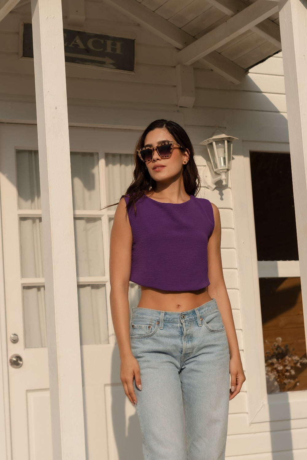 Cami Oversized Basic Crop Top